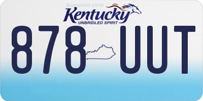 KY license plate 878UUT