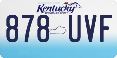 KY license plate 878UVF