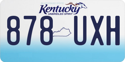 KY license plate 878UXH