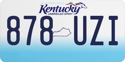 KY license plate 878UZI