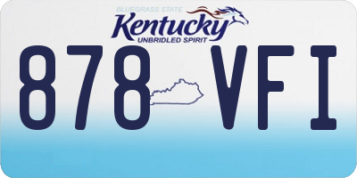 KY license plate 878VFI