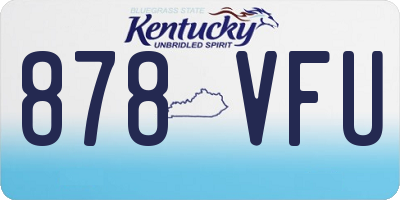 KY license plate 878VFU
