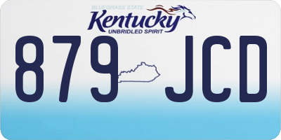 KY license plate 879JCD