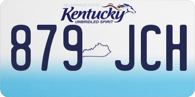 KY license plate 879JCH