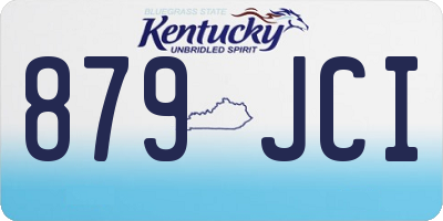 KY license plate 879JCI