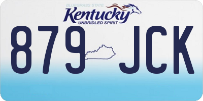 KY license plate 879JCK