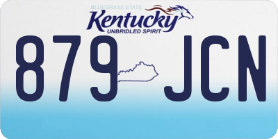 KY license plate 879JCN
