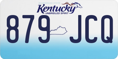 KY license plate 879JCQ