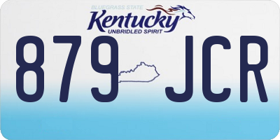 KY license plate 879JCR