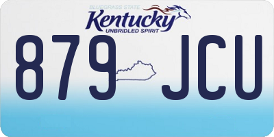 KY license plate 879JCU