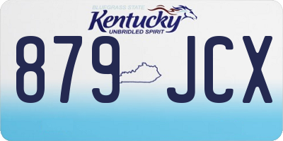 KY license plate 879JCX