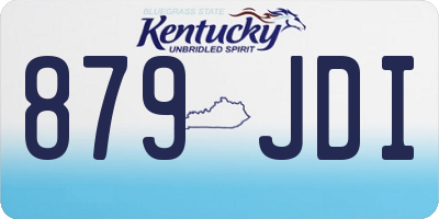 KY license plate 879JDI