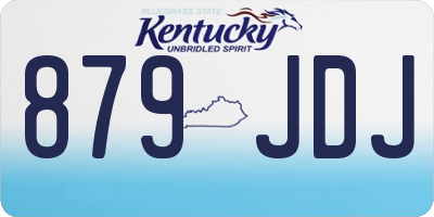 KY license plate 879JDJ