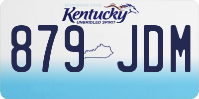 KY license plate 879JDM