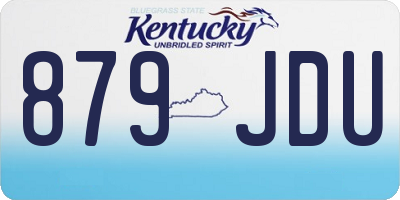 KY license plate 879JDU