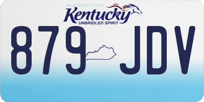 KY license plate 879JDV