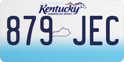 KY license plate 879JEC