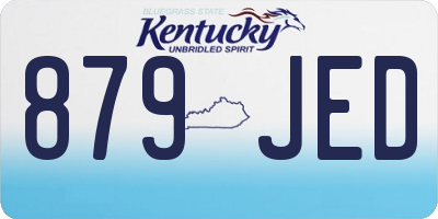 KY license plate 879JED