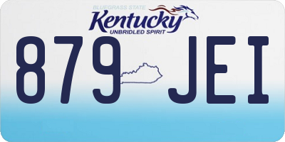 KY license plate 879JEI