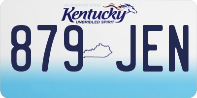 KY license plate 879JEN