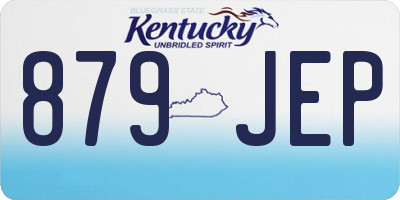 KY license plate 879JEP
