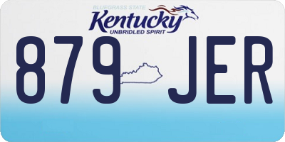 KY license plate 879JER