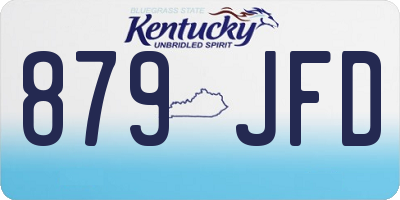 KY license plate 879JFD