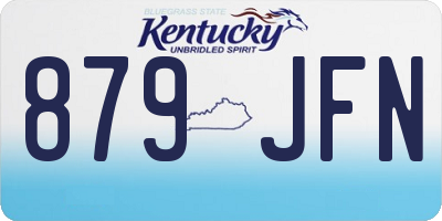 KY license plate 879JFN