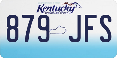 KY license plate 879JFS