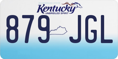 KY license plate 879JGL