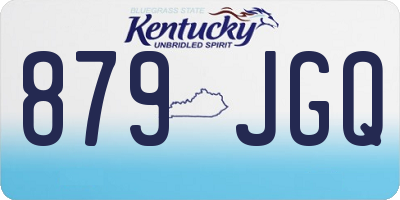KY license plate 879JGQ