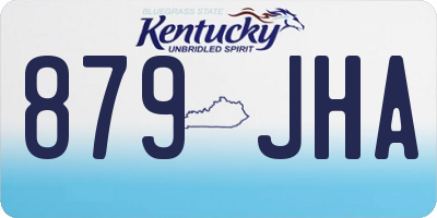 KY license plate 879JHA