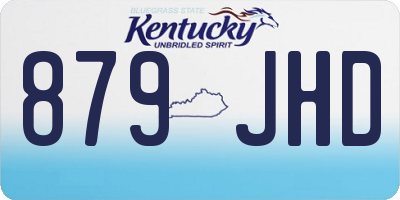 KY license plate 879JHD