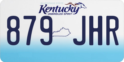 KY license plate 879JHR