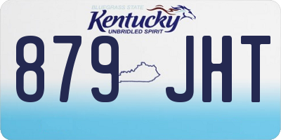 KY license plate 879JHT
