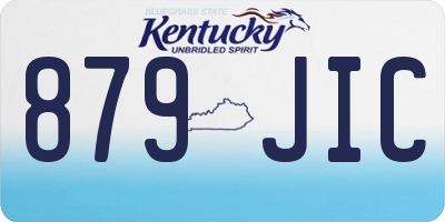 KY license plate 879JIC