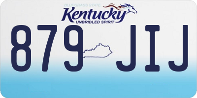 KY license plate 879JIJ