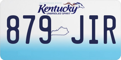 KY license plate 879JIR