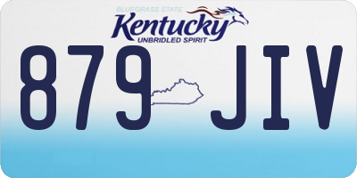 KY license plate 879JIV