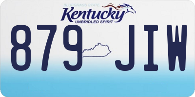 KY license plate 879JIW