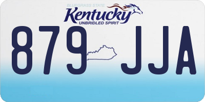 KY license plate 879JJA