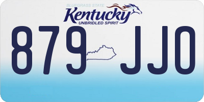 KY license plate 879JJO