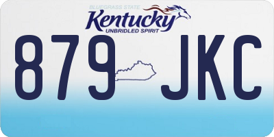 KY license plate 879JKC