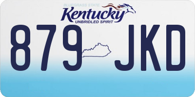 KY license plate 879JKD