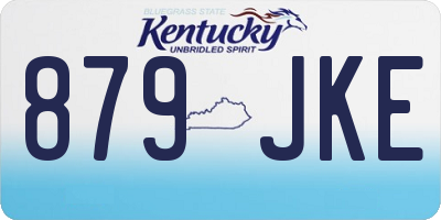 KY license plate 879JKE