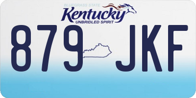 KY license plate 879JKF