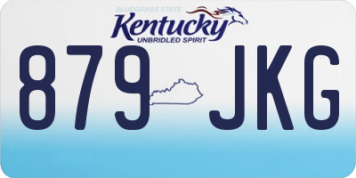 KY license plate 879JKG