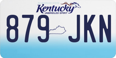 KY license plate 879JKN