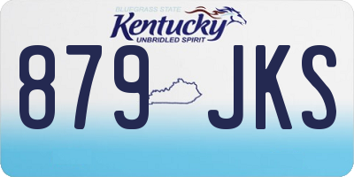 KY license plate 879JKS