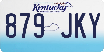 KY license plate 879JKY